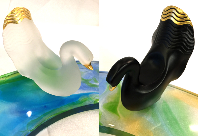 林一雄琉璃 幸福一對(套) 居家擺飾 台灣玻璃琉璃工藝 美術藝術品