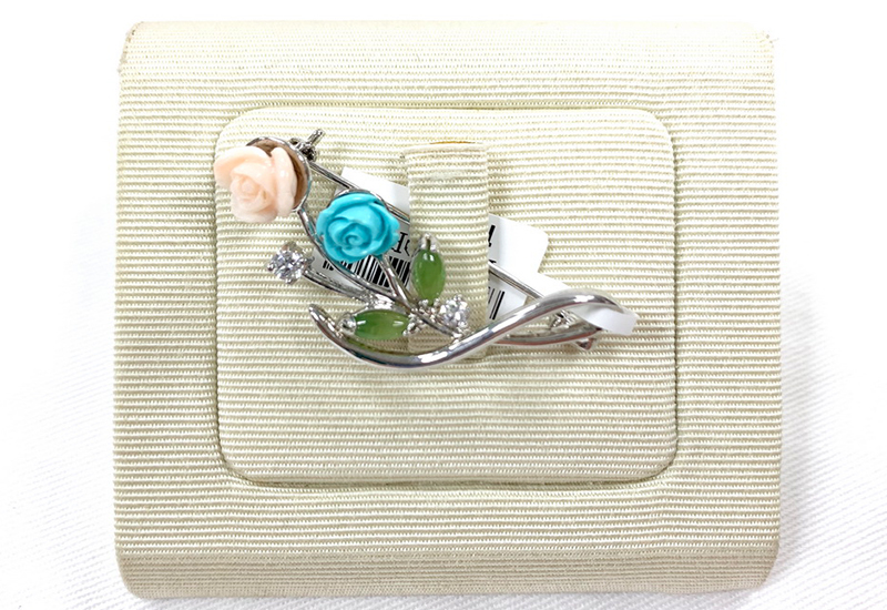 蘇澳珊瑚 粉紅珊瑚玫瑰胸針墜 珠寶飾品 台灣珊瑚胸針墜 Brooch PBKBOR0004