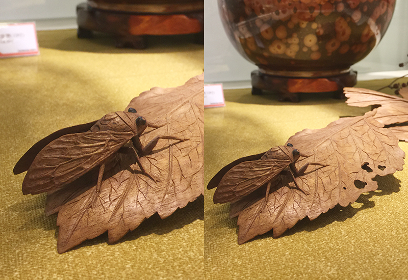 黃紗榮 台灣木雕 蟬 