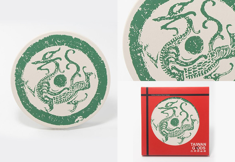 東方魅力 四神獸吸水杯墊-青龍(綠色) 東方魅力 四神獸吸水杯墊-青龍(綠色)