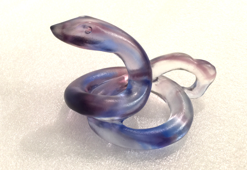 林一雄琉璃 小蛇 十二生肖 十二地支 琉璃雕塑