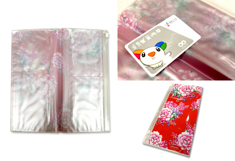 台灣花布 大紅色護照套(大) 台灣花布 大紅色護照套(大)