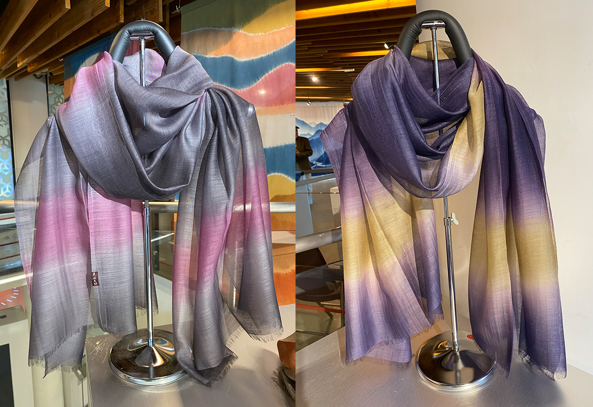 天染工坊 沉吟-天染絲毛三色漸層圍巾(多色可選) 天染工坊 沉吟-天染絲毛三色漸層圍巾(多色可選)