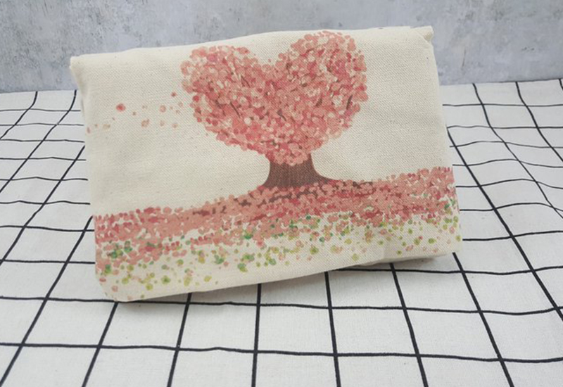 無染 手繪風-櫻為幸福兩用帆布包 微笑台灣MIT認證 無染 手繪風-櫻為幸福兩用帆布包 微笑台灣MIT認證