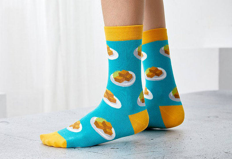 台灣美食針織襪-臭豆腐(2.1版) 微笑台灣MIT認證 台灣美食針織襪-臭豆腐(2.1版) 微笑台灣MIT認證