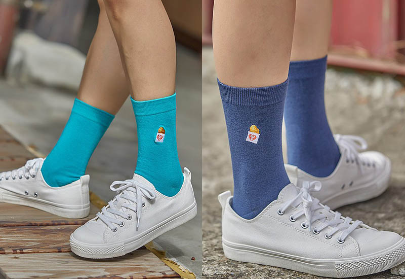 台灣美食襪-香雞排(3色) 刺繡款 微笑台灣MIT認證 台灣美食襪-香雞排(3色) 刺繡款 微笑台灣MIT認證