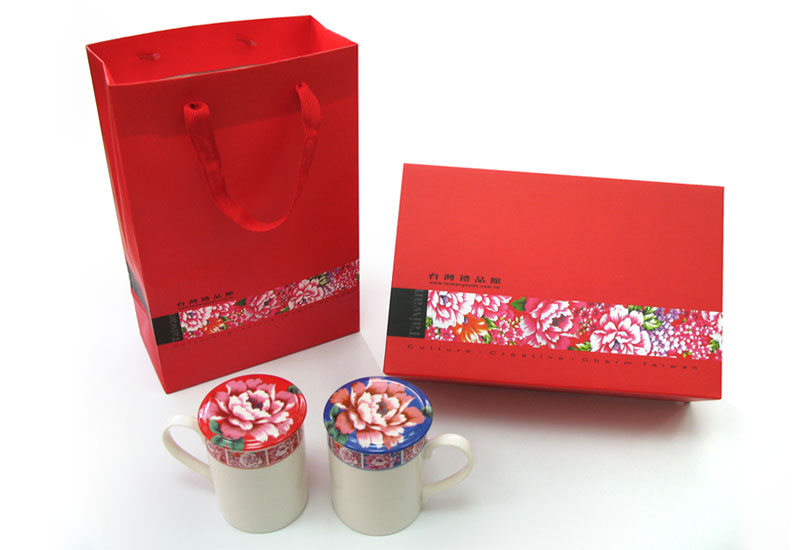 台灣花布 馬克杯2入組 台灣花布 馬克杯2入組