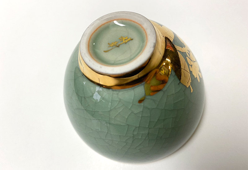 祥軒窯 四季鎏金杯-春綠 鶯歌燒 鎏金茶杯 祥軒窯 四季鎏金杯-春綠 鶯歌燒 鎏金茶杯