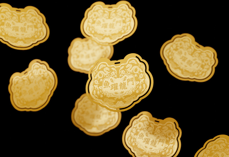 Yeduo 金鎖片書籤-魚躍龍門 Yeduo 金鎖片書籤-魚躍龍門