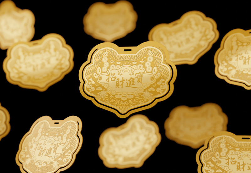 Yeduo 金鎖片書籤-招財進寶 Yeduo 金鎖片書籤-招財進寶