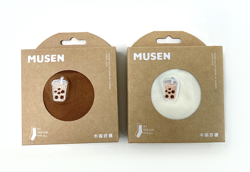 台灣美食襪-珍珠奶茶 (多色) 刺繡款 微笑台灣MIT認證 台灣美食襪-珍珠奶茶 (多色) 刺繡款 微笑台灣MIT認證