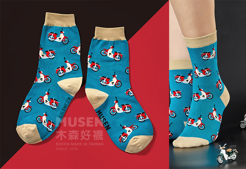 台灣印象針織襪-金旺機車 台灣印象針織襪-金旺機車