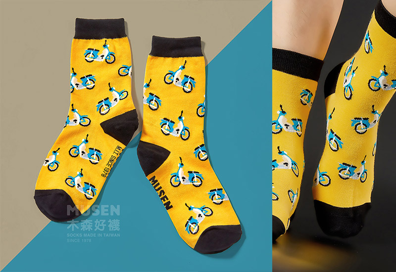 台灣印象針織襪-金旺機車 台灣印象針織襪-金旺機車