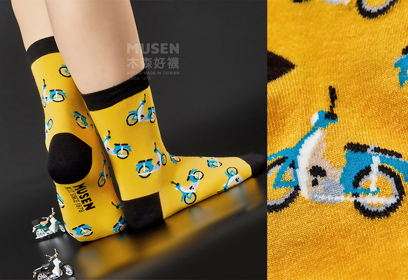 台灣印象針織襪-金旺機車 台灣印象針織襪-金旺機車