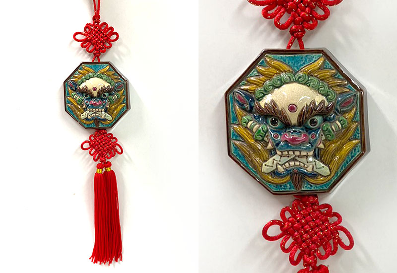 呂世仁 小雙劍 交趾陶掛飾 呂世仁 小雙劍 交趾陶掛飾