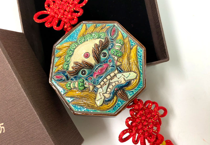 呂世仁 小雙劍 交趾陶掛飾 呂世仁 小雙劍 交趾陶掛飾