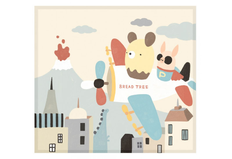 BYC印花萬用布 麵包樹(小飛機) BYC印花萬用布 麵包樹(小飛機)