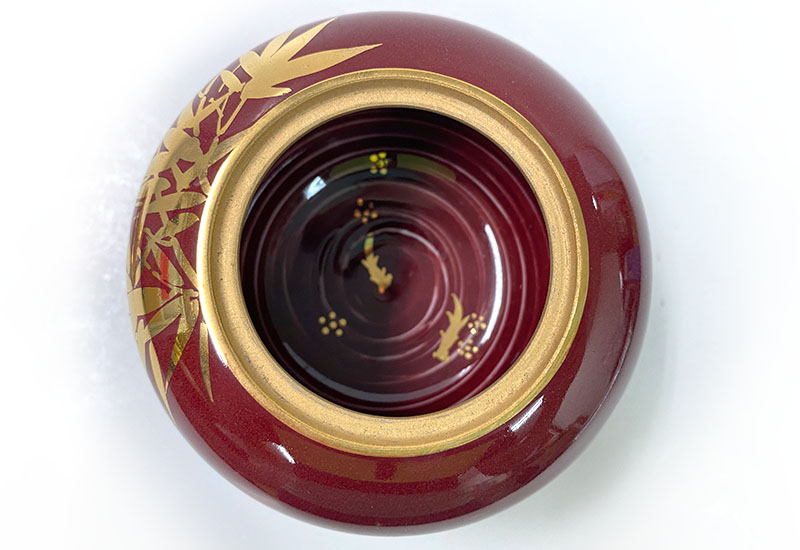 祥軒窯 四季鎏金罐-紅夏 祥軒窯 四季鎏金罐-紅夏