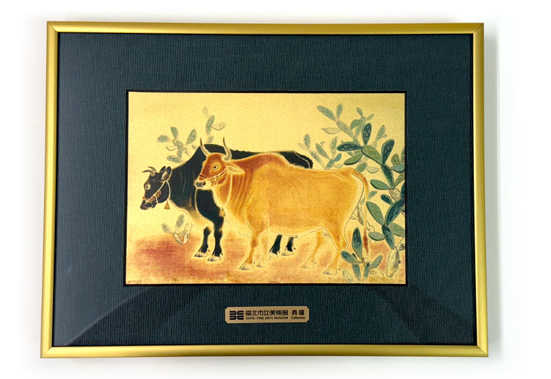 品金品 北美館 - 雙牛圖 黃金複製畫 品金品 北美館 - 雙牛圖 黃金複製畫