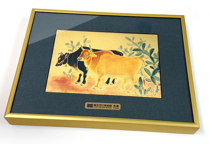 品金品 北美館 - 雙牛圖 黃金複製畫 品金品 北美館 - 雙牛圖 黃金複製畫