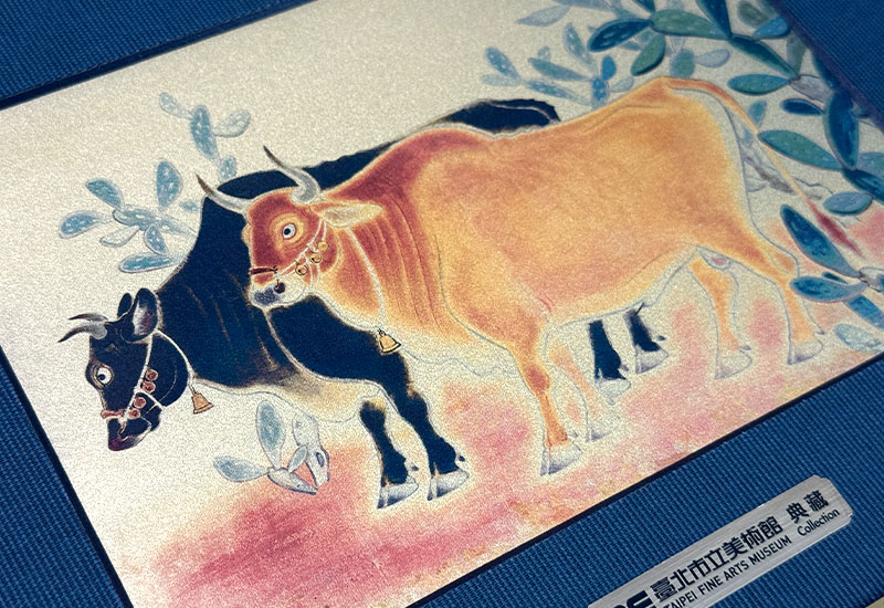 品金品 北美館 - 雙牛圖 黃金複製畫 品金品 北美館 - 雙牛圖 黃金複製畫