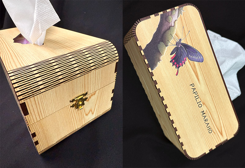 寬尾鳳蝶面紙盒 寬尾鳳蝶面紙盒