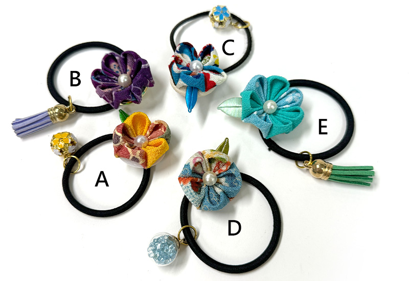 細工纏花單層髮圈 細工纏花單層髮圈