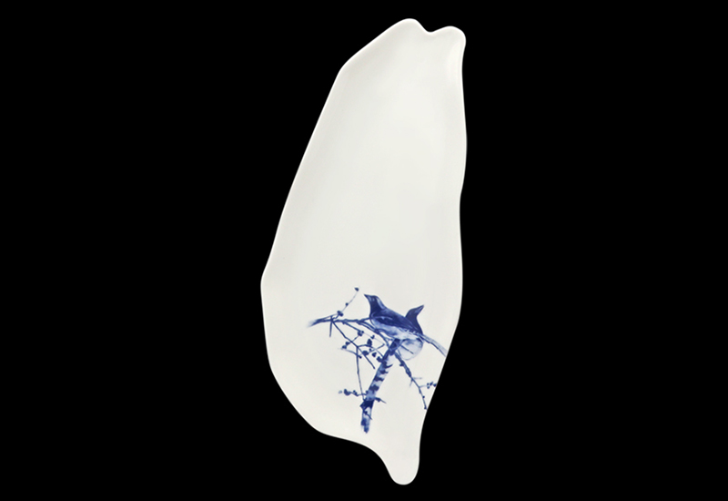 藍鵲台灣瓷盤  臺灣造型餐盤