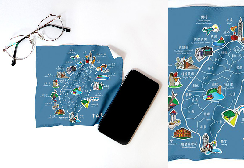 布漾 BYC印花萬用布 台灣景點