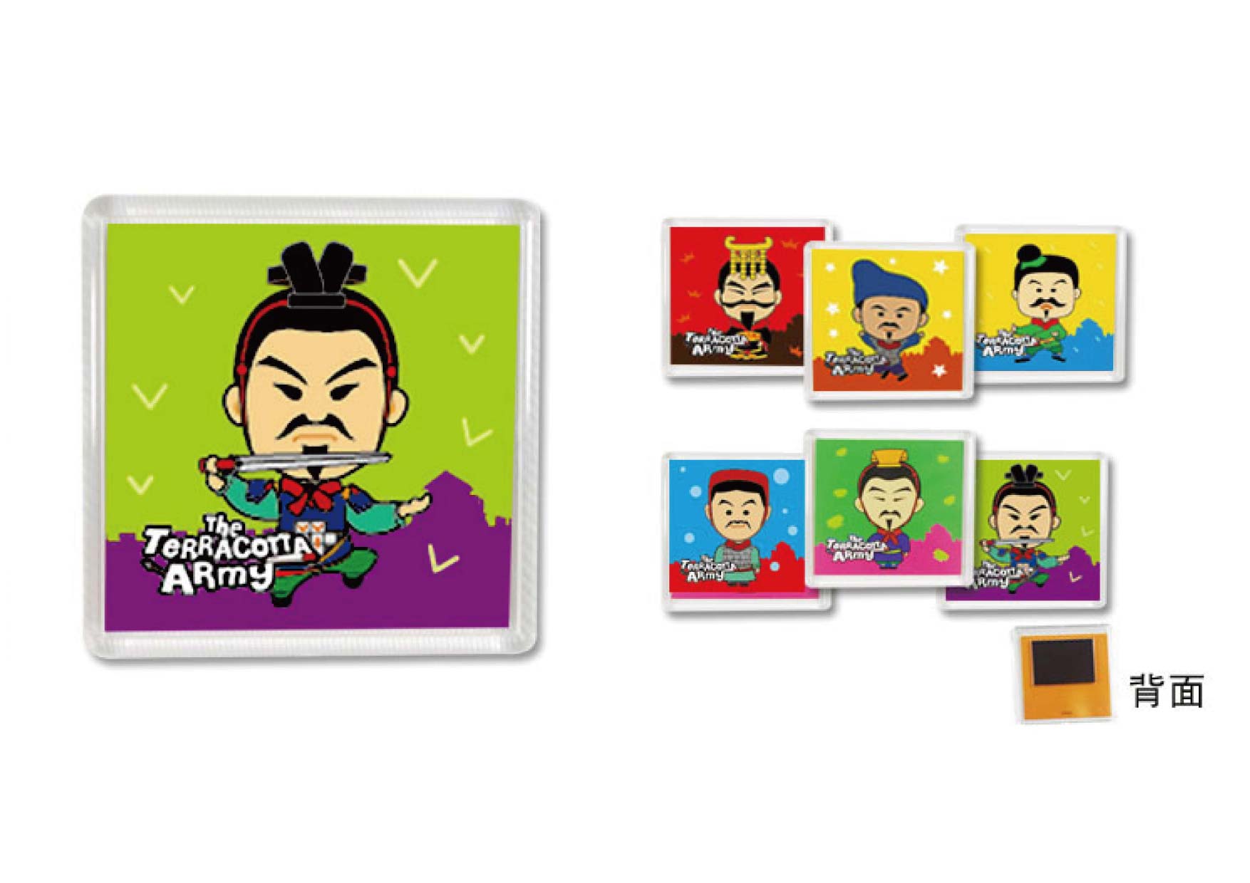 兵馬俑 將軍俑壓克力吸鐵