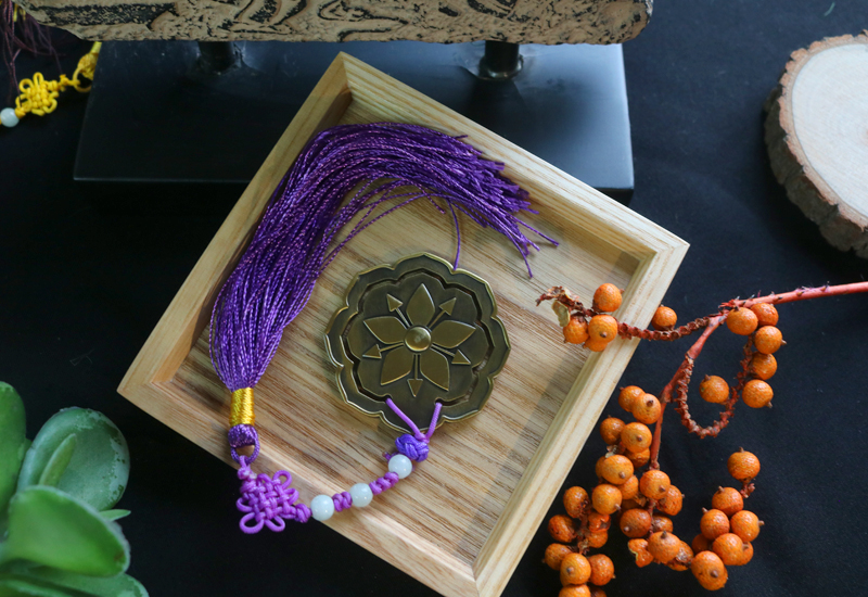 東方魅力 流蘇書籤-荷葉紋 東方魅力 流蘇書籤-荷葉紋