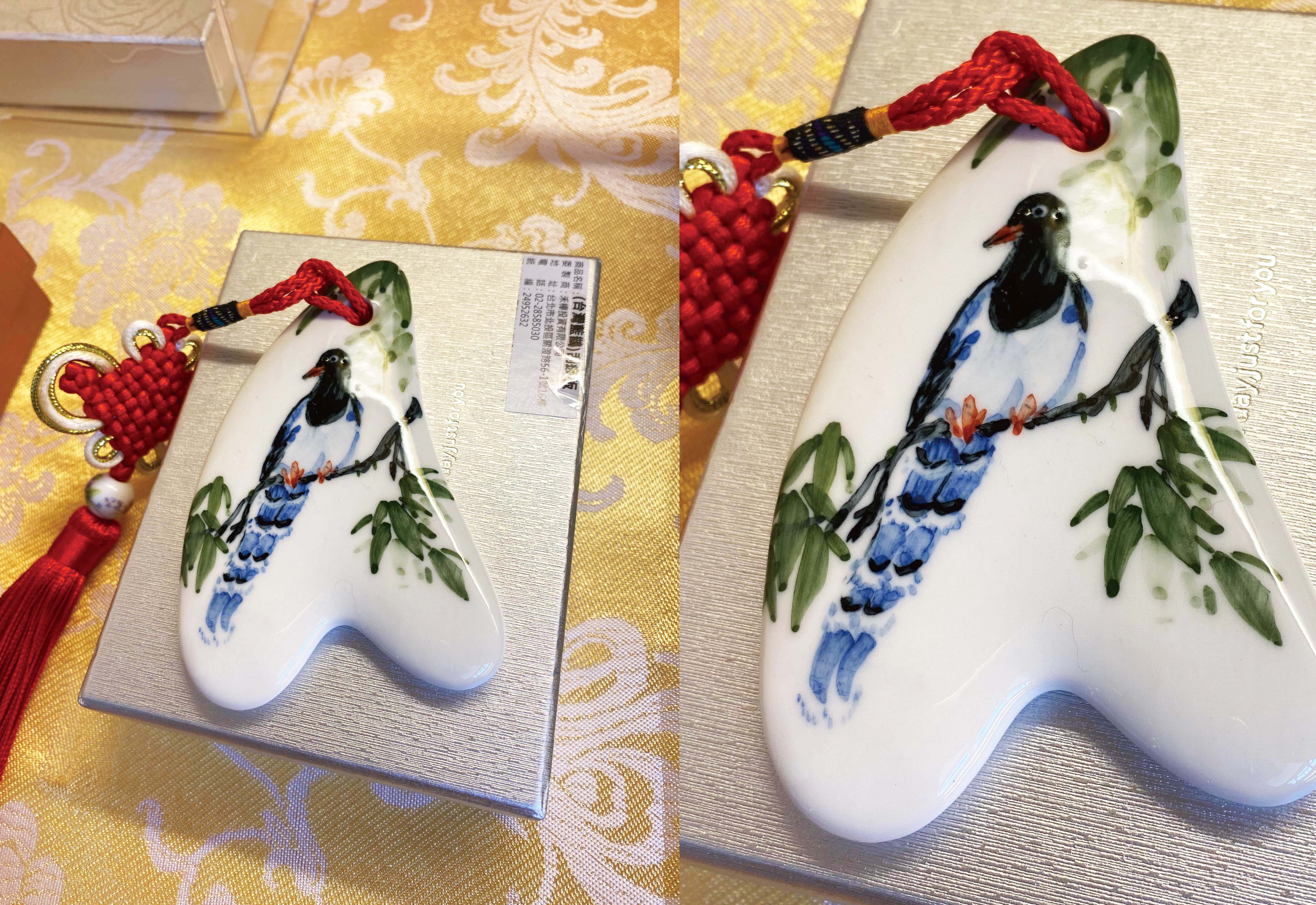 禾櫸 台灣藍鵲刮痧板