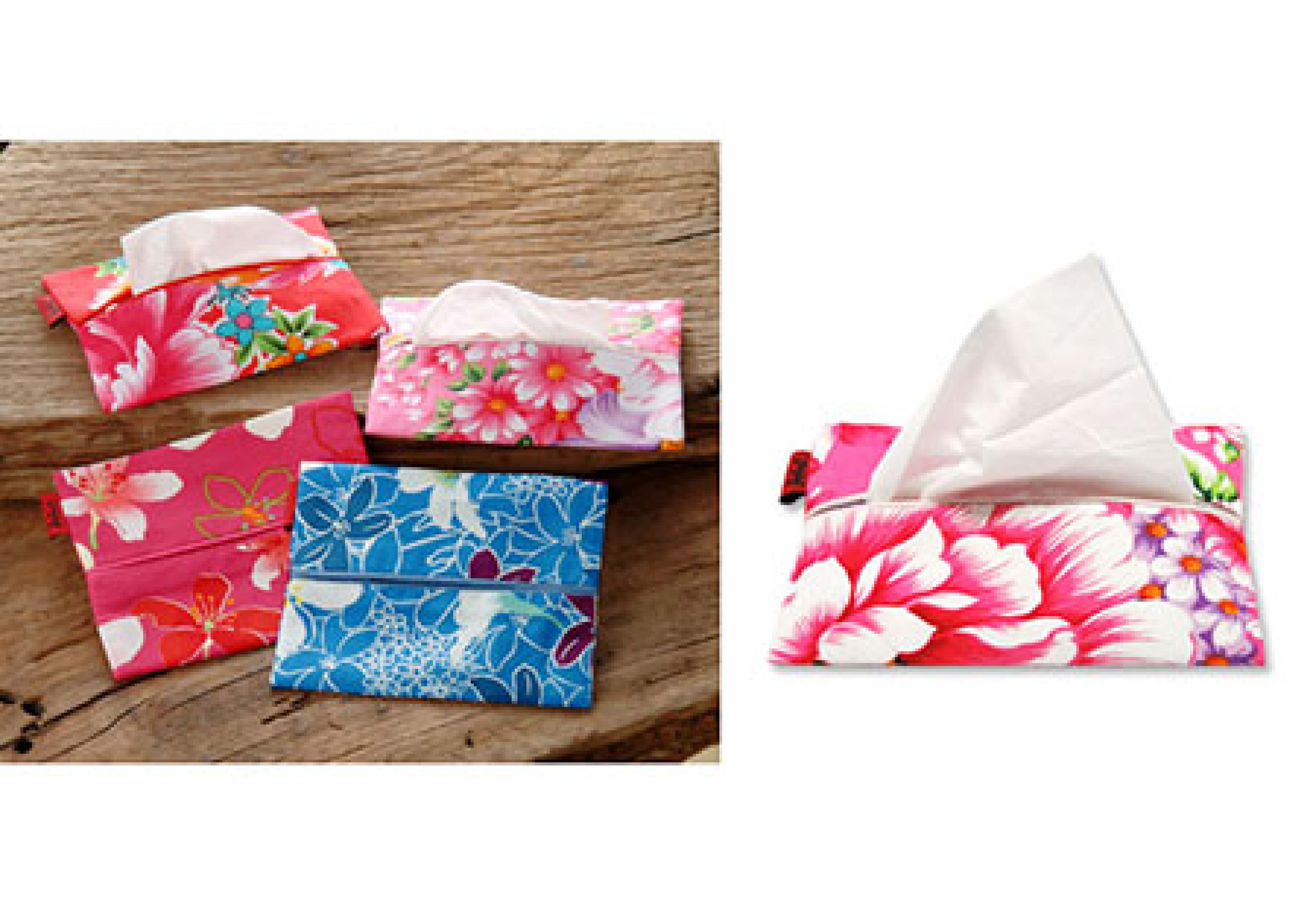 台灣花布衣服零錢包 鑰匙包