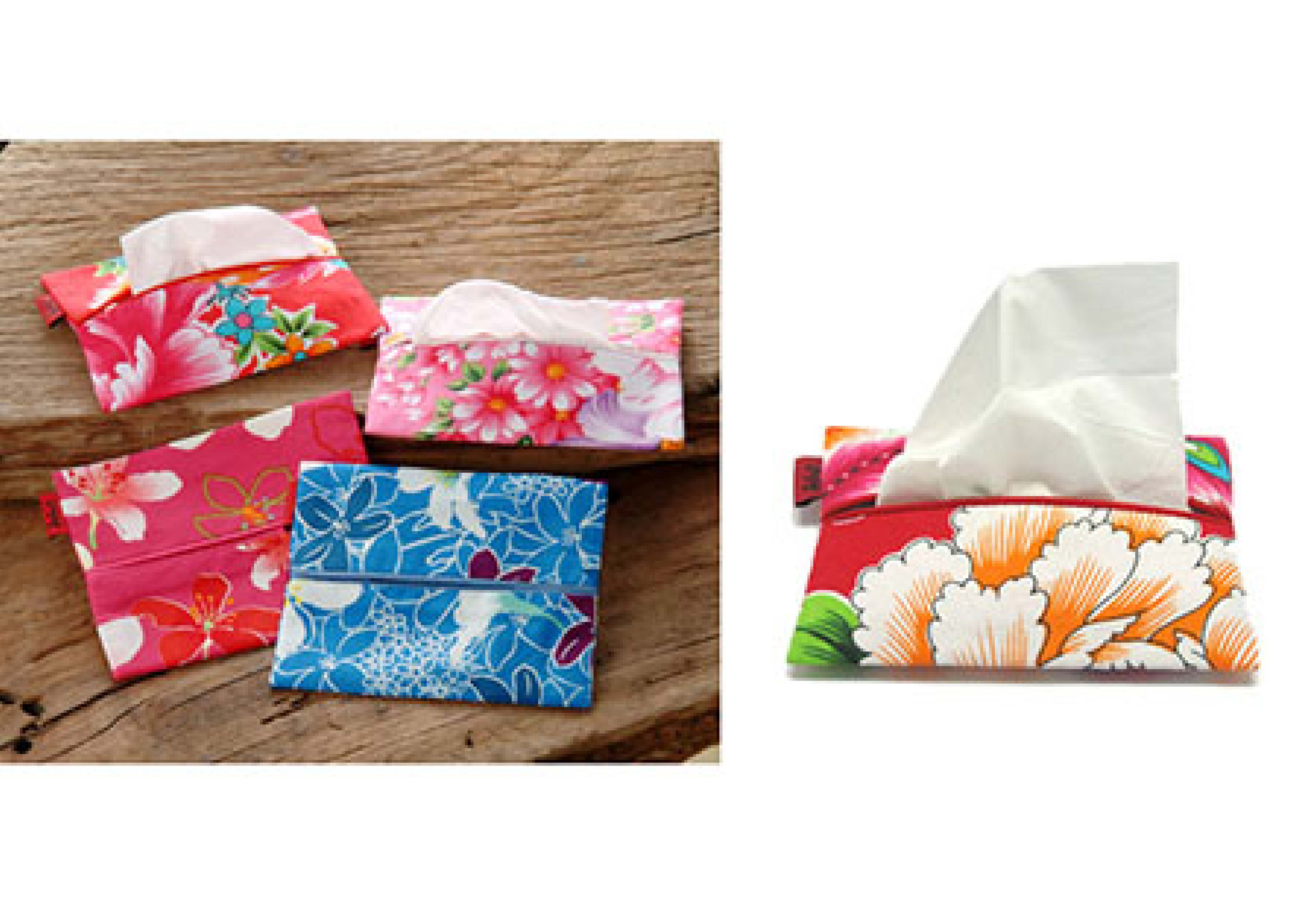 台灣花布衣服零錢包 鑰匙包