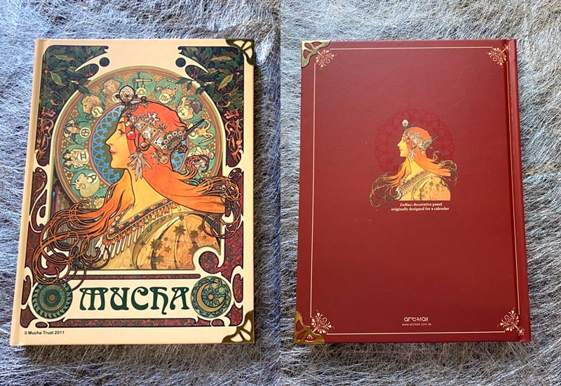 Mucha 慕夏系列 精裝筆記本-黃道十二宮