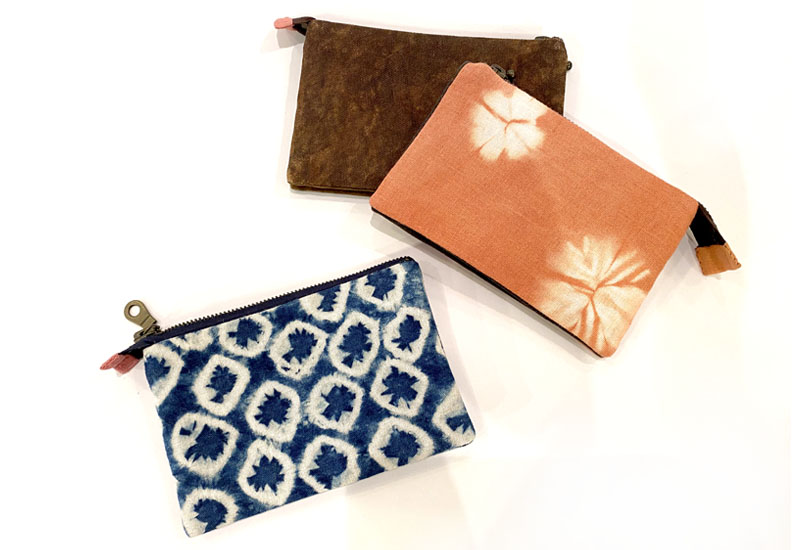 天染工坊 植物染三層零錢袋