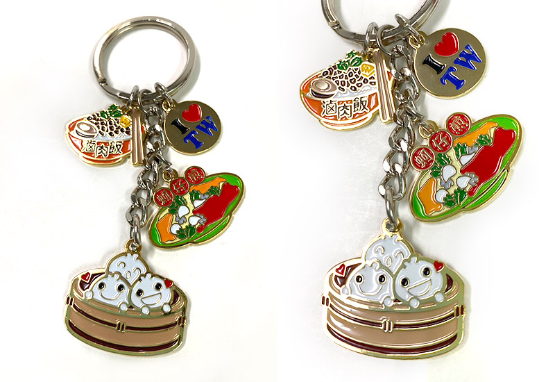 K44-B 小籠包小吃鑰匙圈