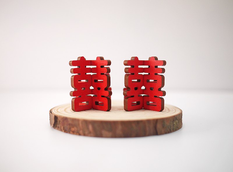 迷你雙喜-喜氣紅