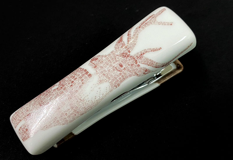 台灣梅花鹿陶瓷釘書機