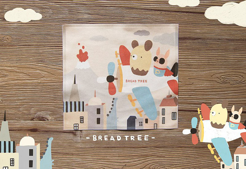 BYC印花萬用布 麵包樹(小飛機)