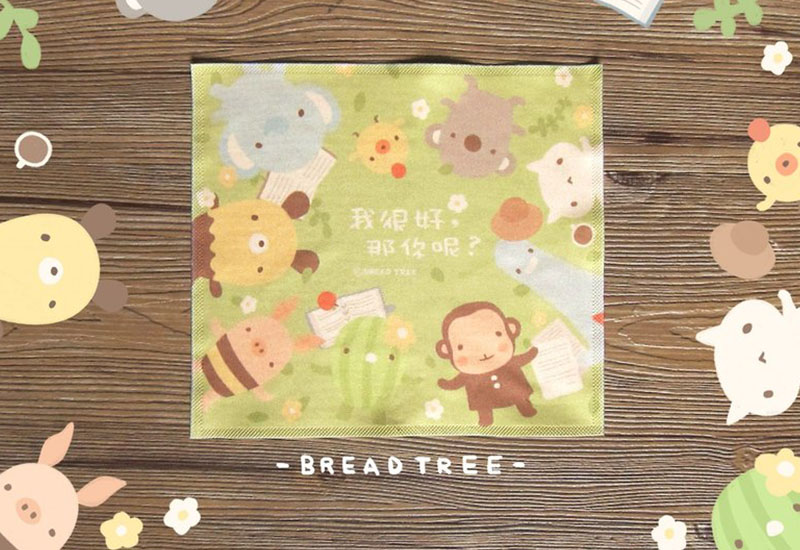 BYC印花萬用布 麵包樹(我很好，那你呢？)