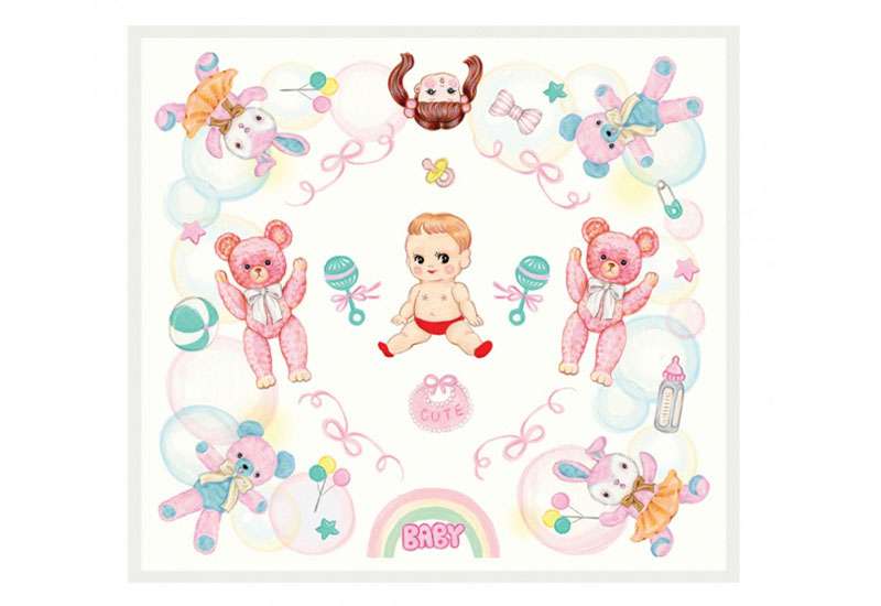 BYC印花萬用布   Only Two(BABYBABY)