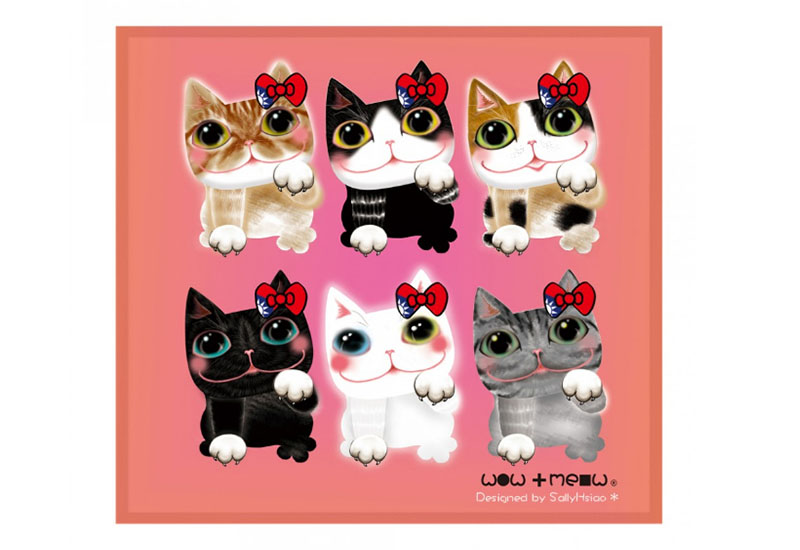 BYC印花萬用布 Sally(六六招財貓)