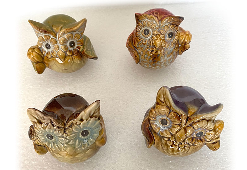 瓷-可愛貓頭鷹四入組(只)