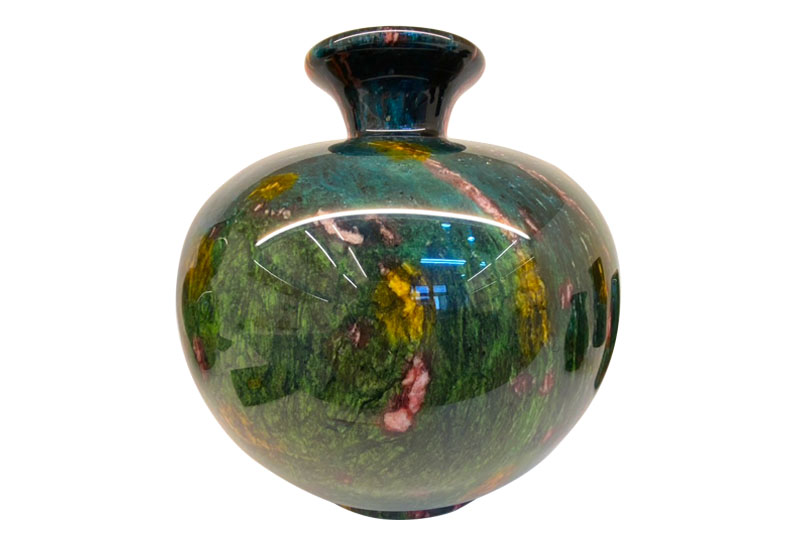 4177七彩玉石花瓶A