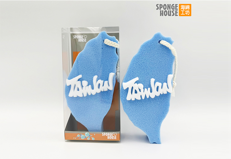 TAIWAN沐浴海綿(藍)