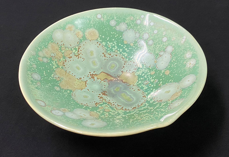 林妙芳 綠桔結晶-茶碗