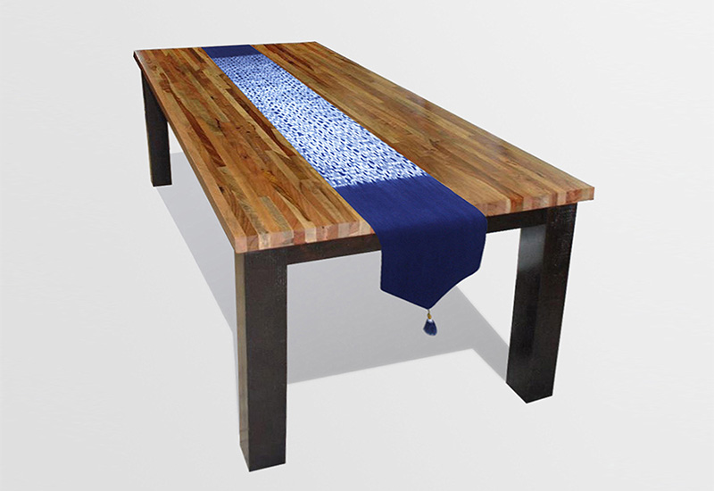 藍染桌旗 藍染工藝