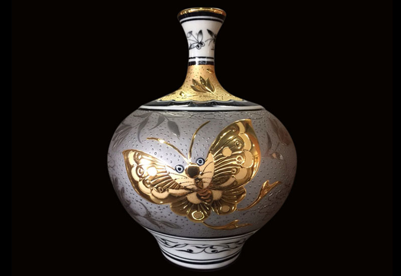G02蝴蝶金銀瓶