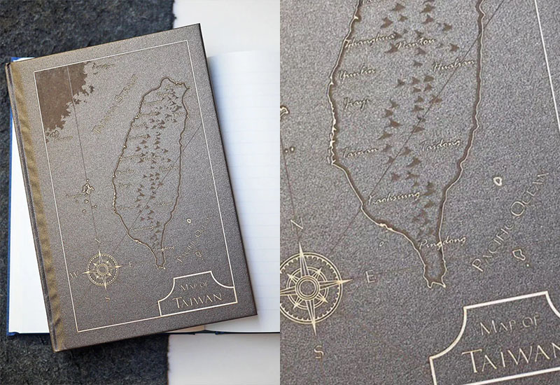 台灣地圖精雕筆記書-光采咖啡